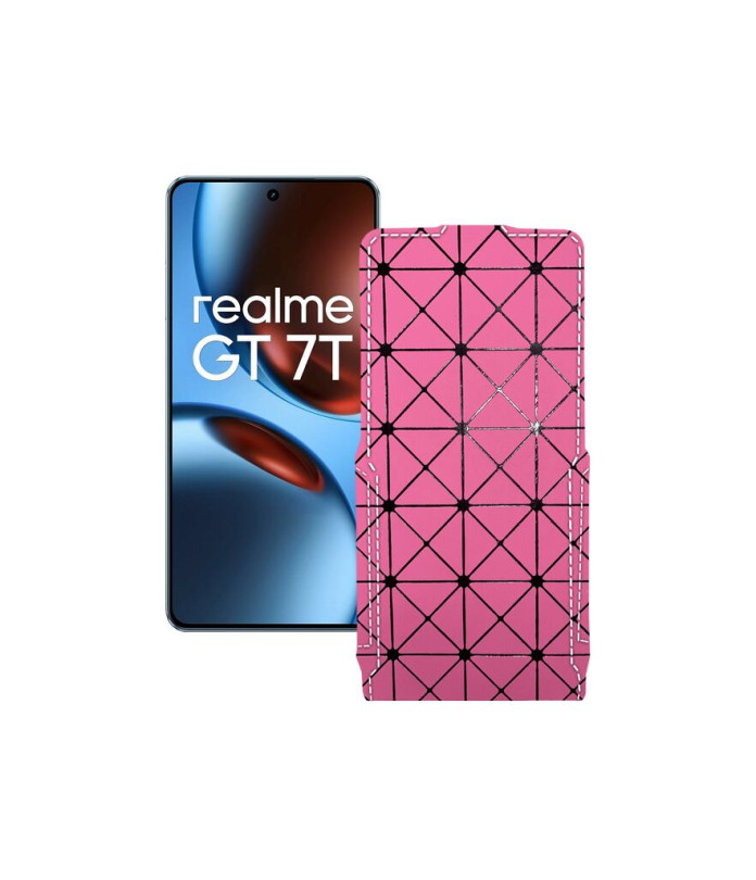 Чохол-флип з екошкіри для телефону Realme GT 7 ( GT 7T )