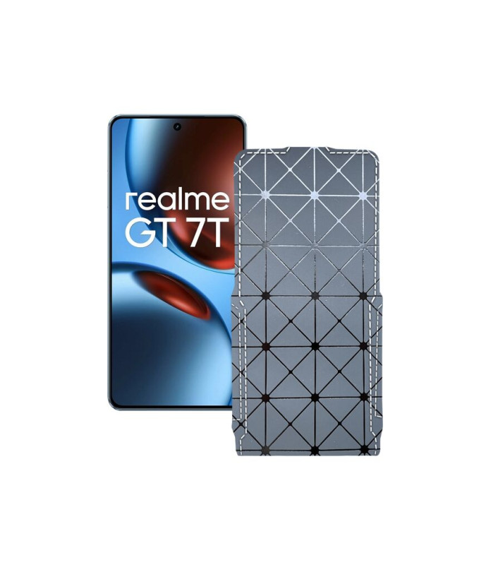 Чохол-флип з екошкіри для телефону Realme GT 7 ( GT 7T )