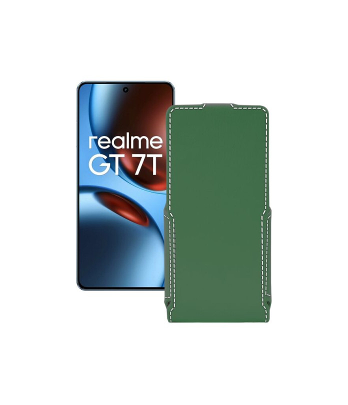 Чохол-флип з екошкіри для телефону Realme GT 7 ( GT 7T )