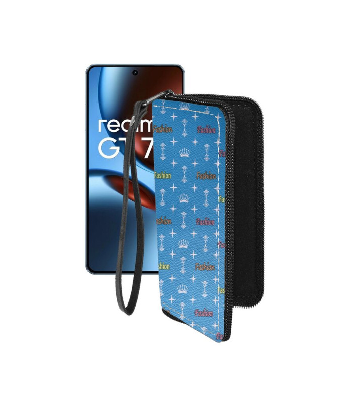 Чохол-гаманець з екошкіри для телефону Realme GT 7 ( GT 7T )