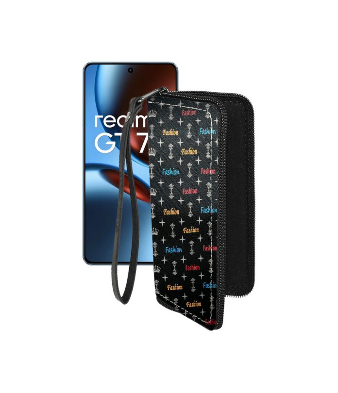 Чохол-гаманець з екошкіри для телефону Realme GT 7 ( GT 7T )