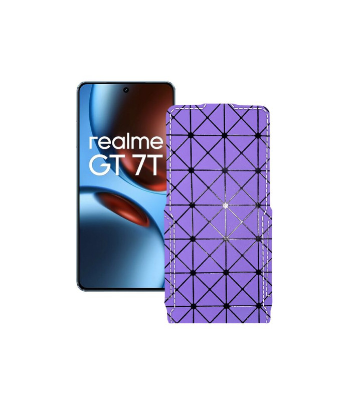 Чохол-флип з екошкіри для телефону Realme GT 7 ( GT 7T )