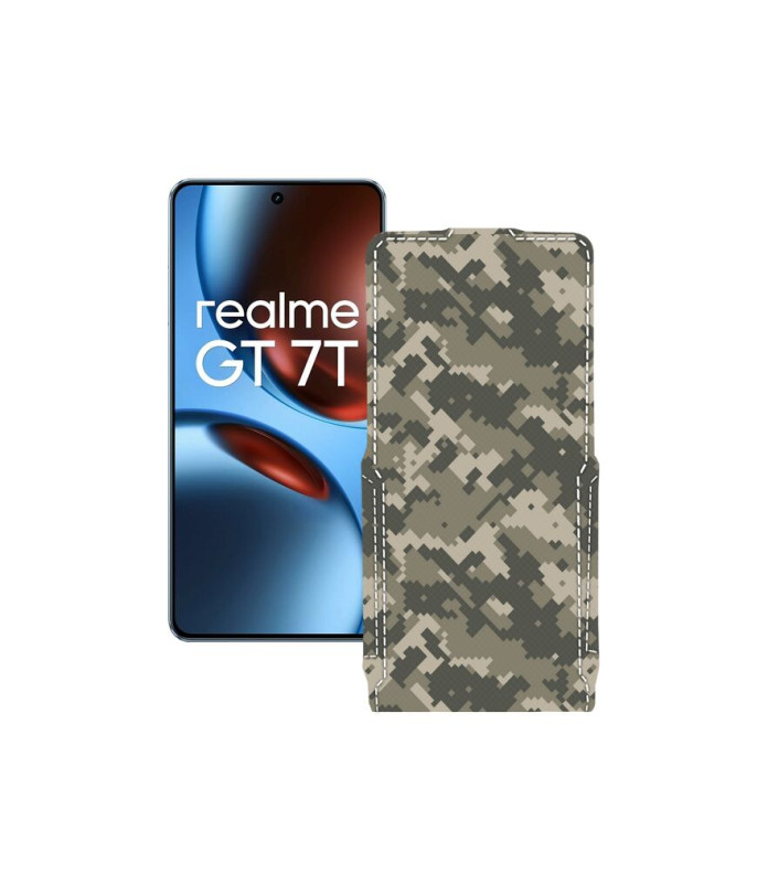 Чохол-флип з екошкіри для телефону Realme GT 7 ( GT 7T )
