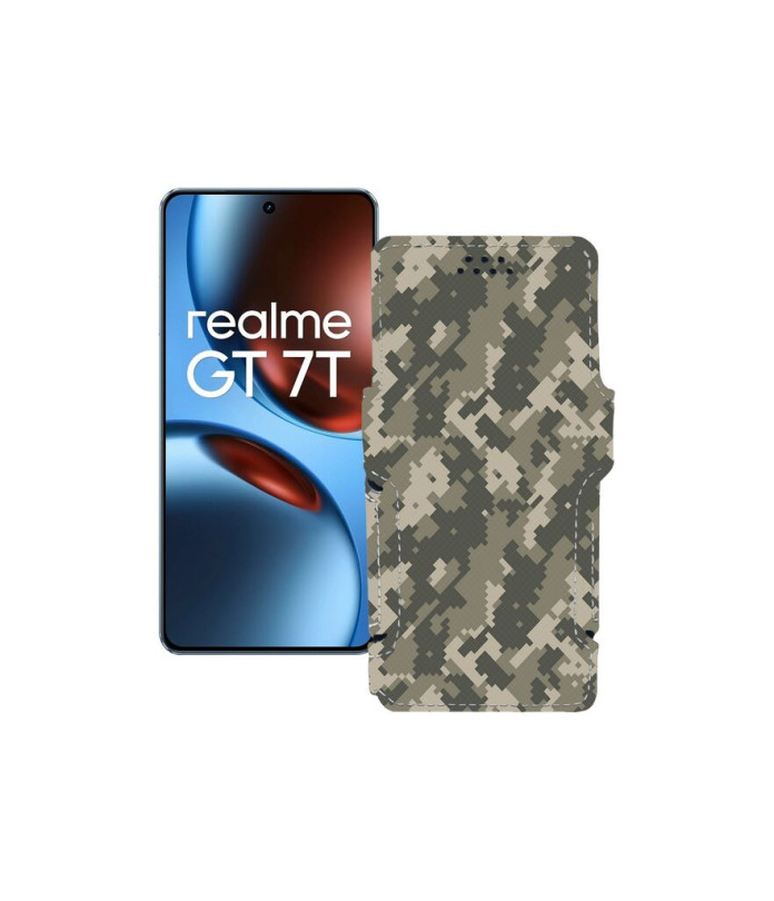 Чохол-книжка з екошкіри для телефону Realme GT 7 ( GT 7T )