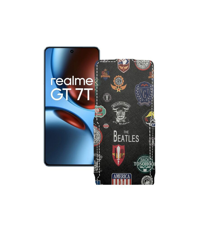 Чохол-флип з екошкіри для телефону Realme GT 7 ( GT 7T )