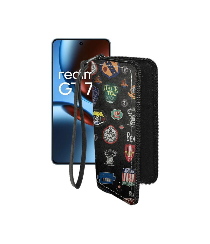 Чохол-гаманець з екошкіри для телефону Realme GT 7 ( GT 7T )