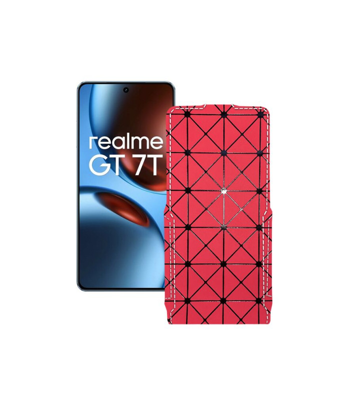 Чохол-флип з екошкіри для телефону Realme GT 7 ( GT 7T )