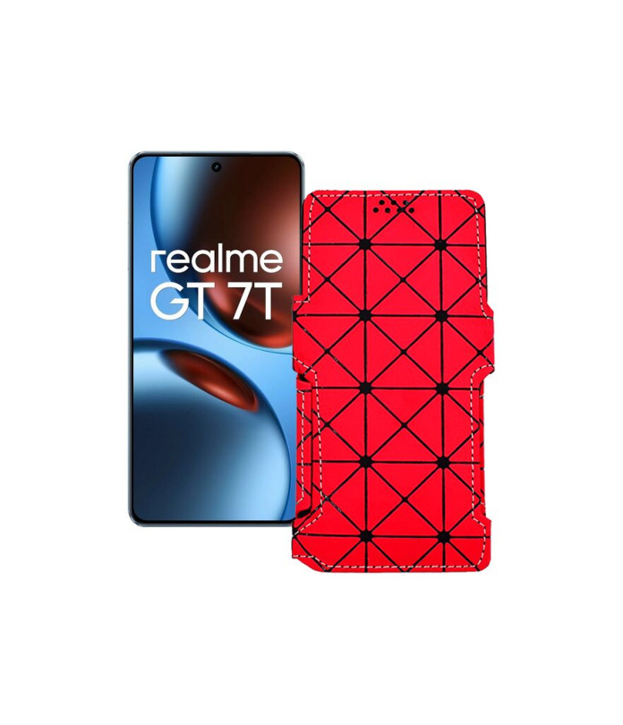 Чохол-книжка з екошкіри для телефону Realme GT 7 ( GT 7T )
