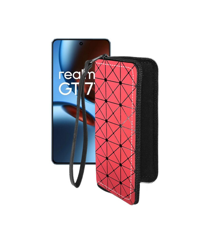 Чохол-гаманець з екошкіри для телефону Realme GT 7 ( GT 7T )