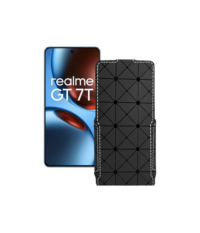 Чохол-флип з екошкіри для телефону Realme GT 7 ( GT 7T )