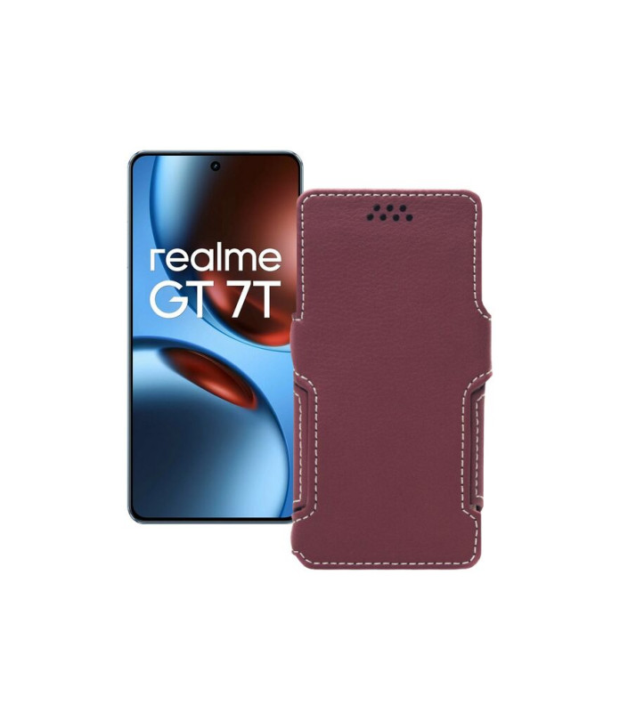 Чохол-книжка з екошкіри для телефону Realme GT 7 ( GT 7T )
