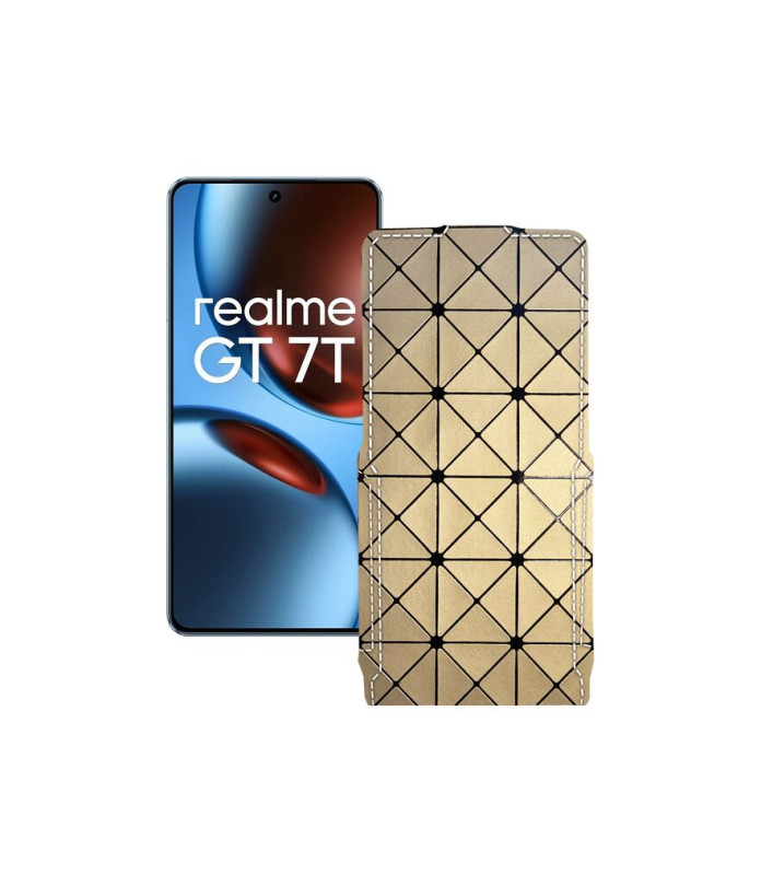 Чохол-флип з екошкіри для телефону Realme GT 7 ( GT 7T )