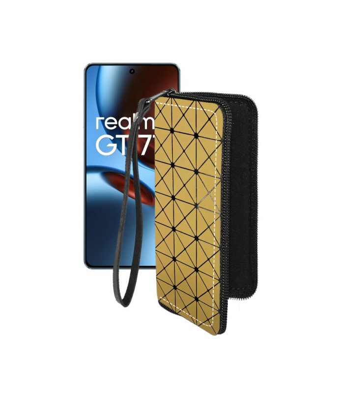 Чохол-гаманець з екошкіри для телефону Realme GT 7 ( GT 7T )