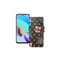 Чохол-книжка з екошкіри для телефону Xiaomi Redmi 10 2022
