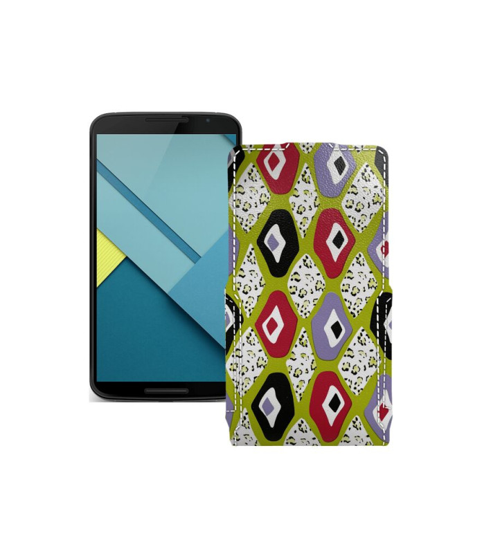 Чохол-флип з екошкіри для телефону Motorola Nexus 6