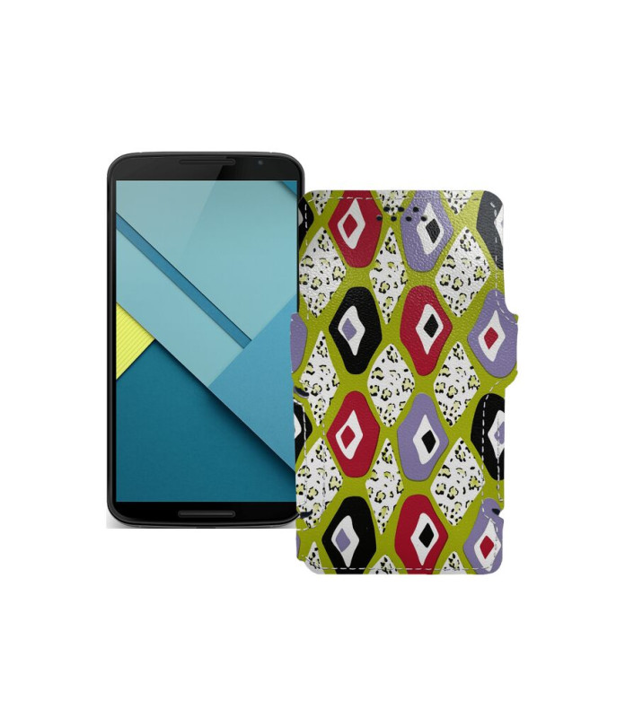 Чохол-книжка з екошкіри для телефону Motorola Nexus 6