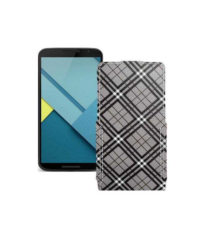 Чохол-флип з екошкіри для телефону Motorola Nexus 6