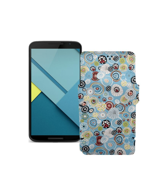 Чохол-книжка з екошкіри для телефону Motorola Nexus 6