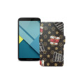 Чохол-книжка з екошкіри для телефону Motorola Nexus 6