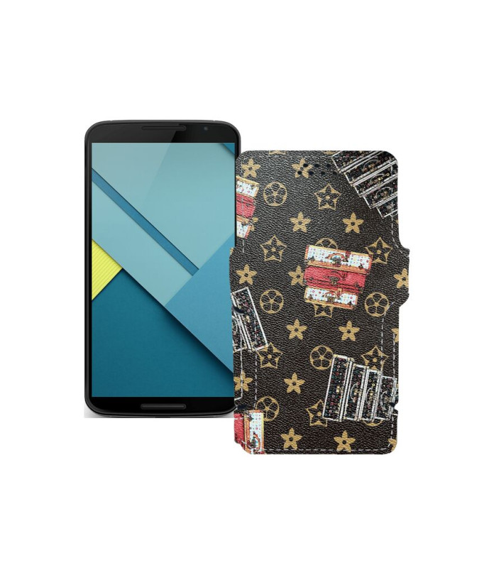 Чохол-книжка з екошкіри для телефону Motorola Nexus 6