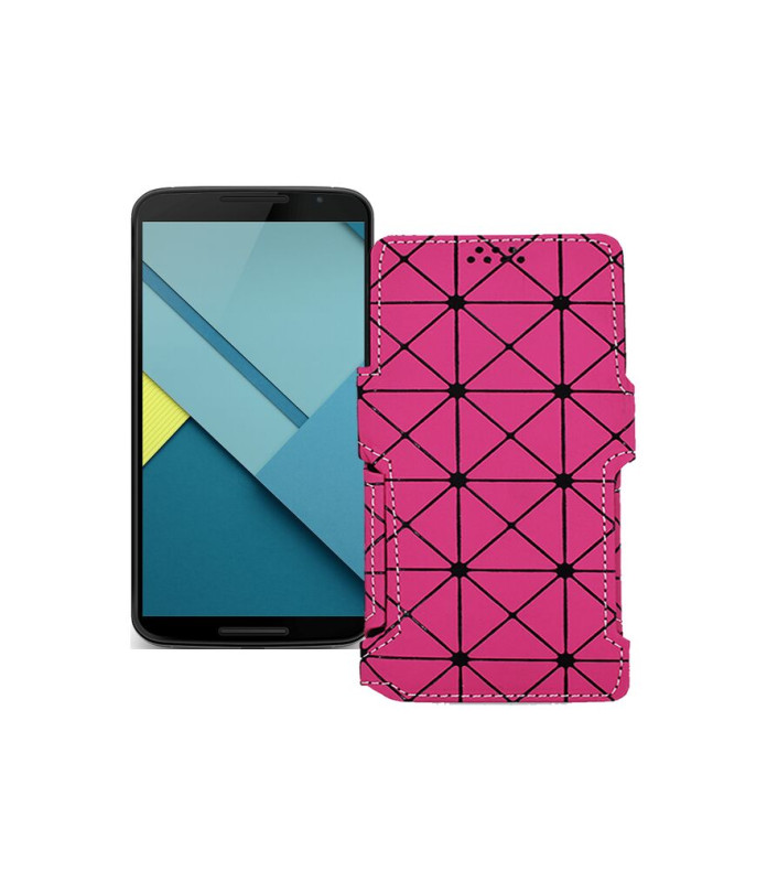 Чохол-книжка з екошкіри для телефону Motorola Nexus 6