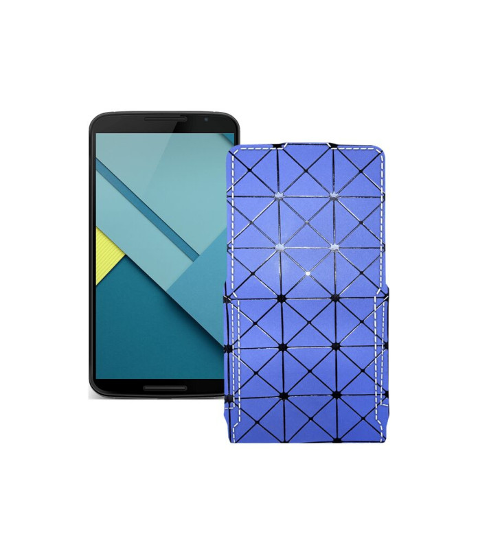 Чохол-флип з екошкіри для телефону Motorola Nexus 6