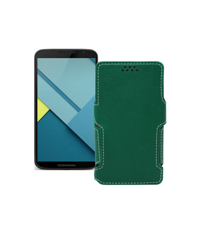 Чохол-книжка з екошкіри для телефону Motorola Nexus 6