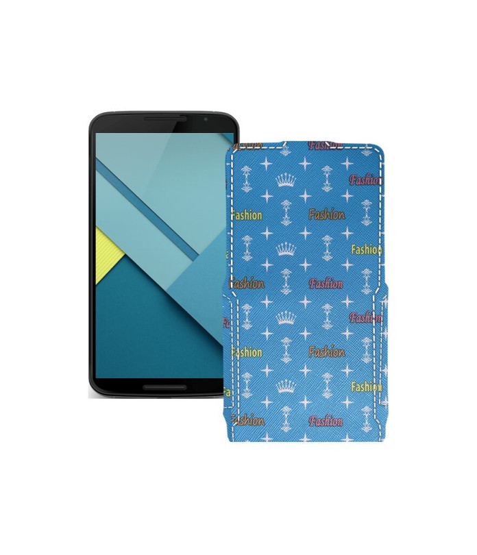 Чохол-флип з екошкіри для телефону Motorola Nexus 6