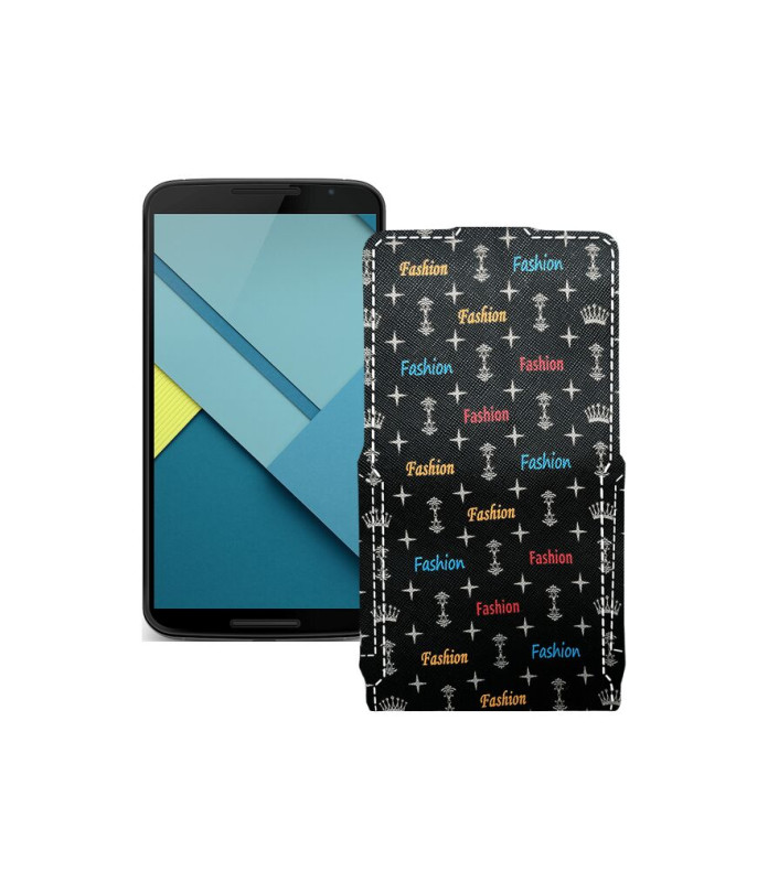 Чохол-флип з екошкіри для телефону Motorola Nexus 6