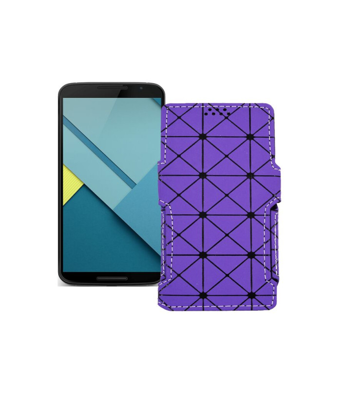 Чохол-книжка з екошкіри для телефону Motorola Nexus 6