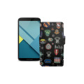 Чохол-книжка з екошкіри для телефону Motorola Nexus 6