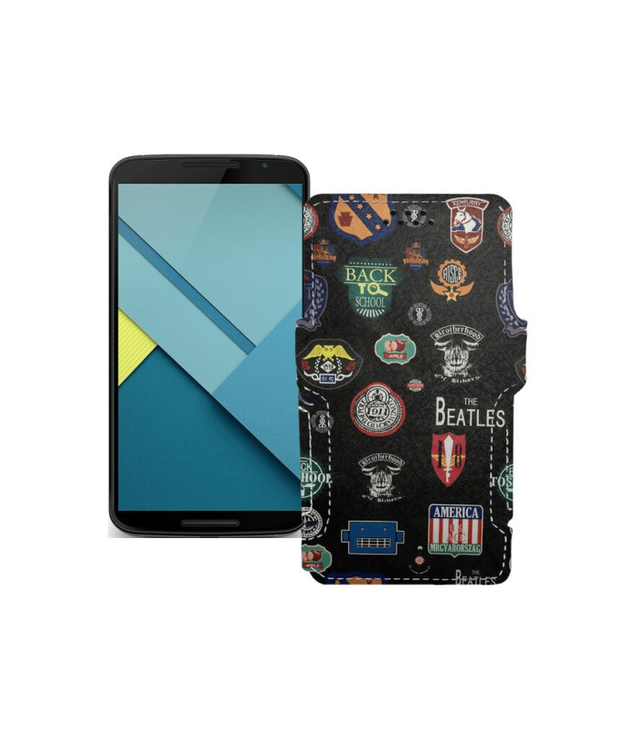 Чохол-книжка з екошкіри для телефону Motorola Nexus 6