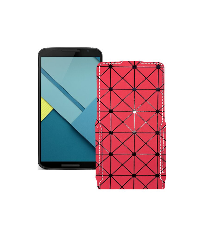 Чохол-флип з екошкіри для телефону Motorola Nexus 6