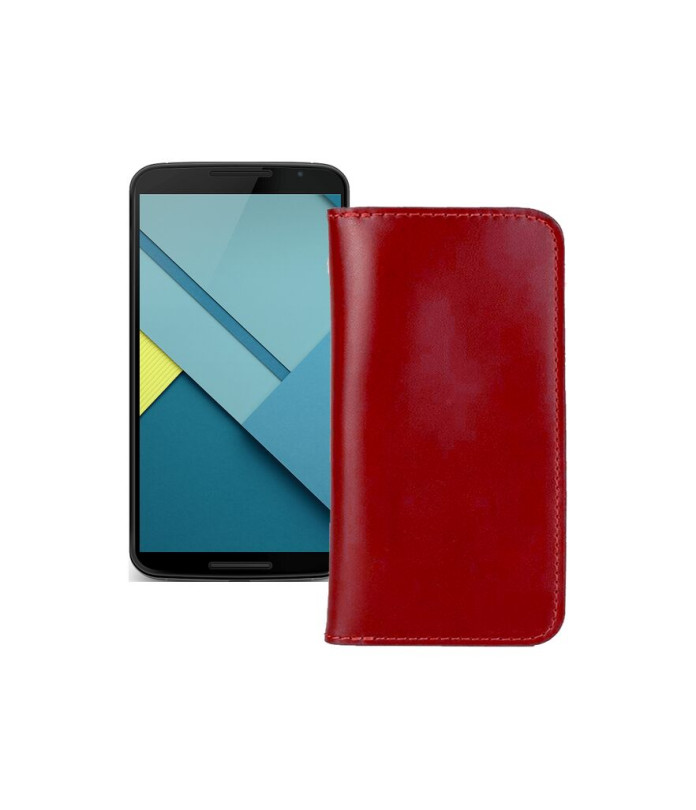 Портмоне з шкіри для телефону Motorola Nexus 6