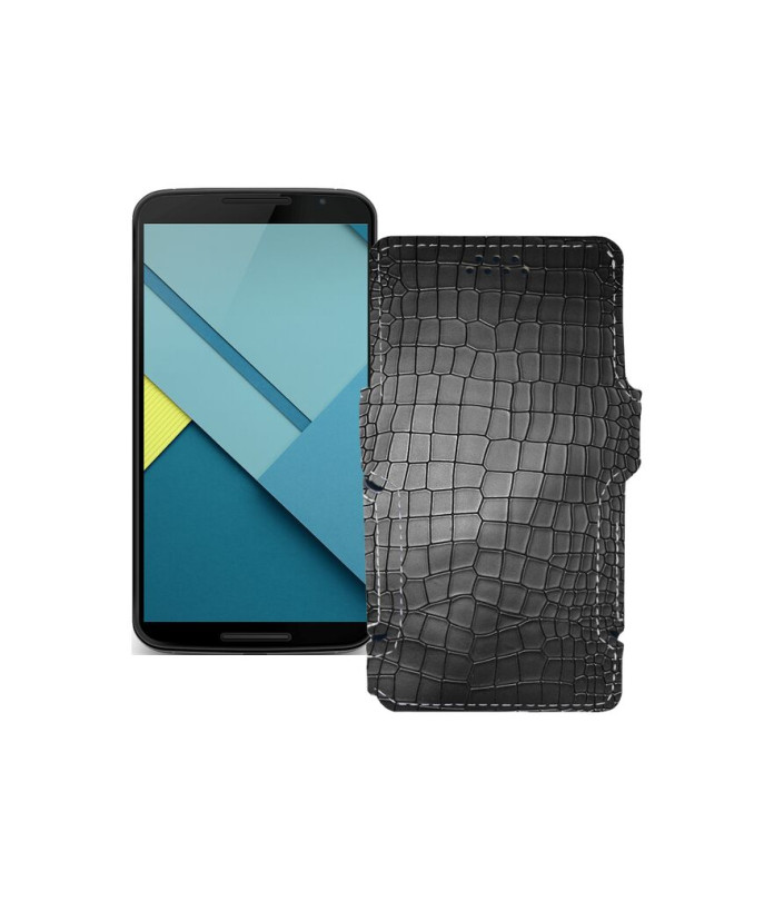 Чохол-книжка з екошкіри для телефону Motorola Nexus 6