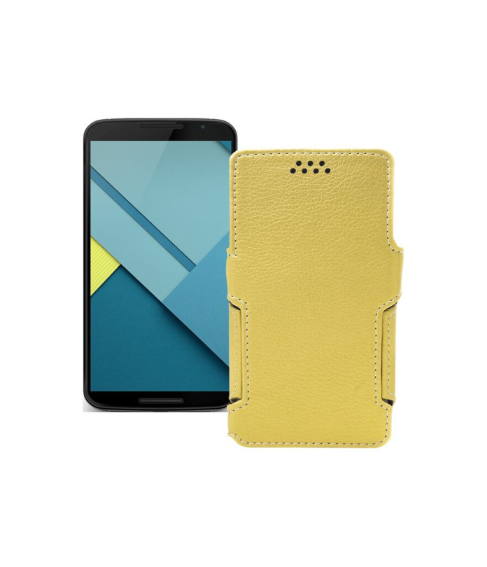 Чохол-книжка з екошкіри для телефону Motorola Nexus 6