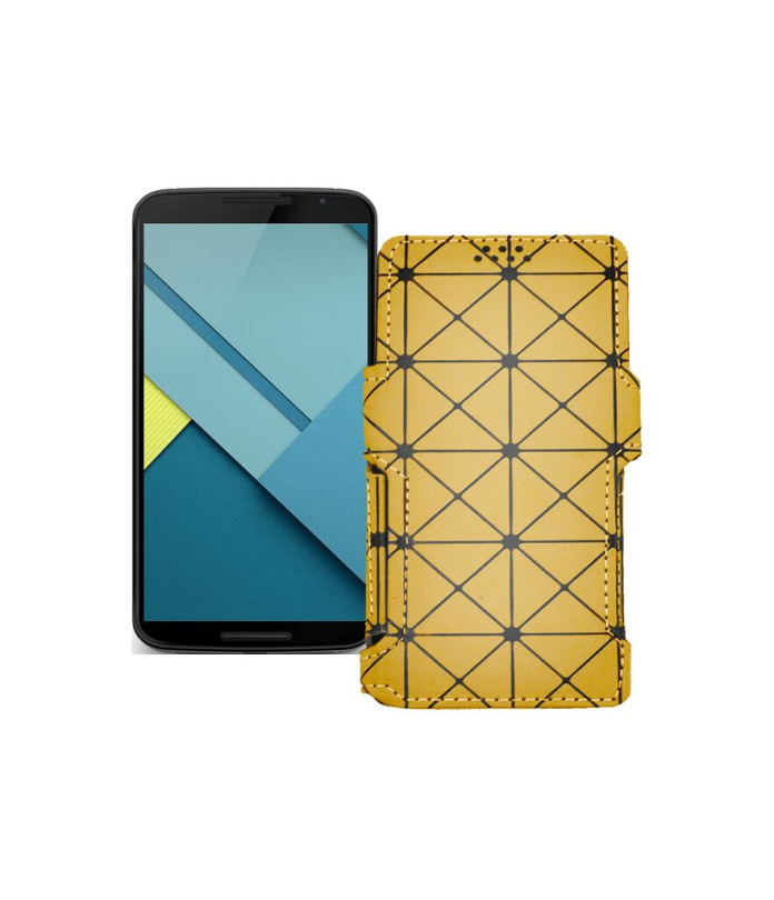 Чохол-книжка з екошкіри для телефону Motorola Nexus 6