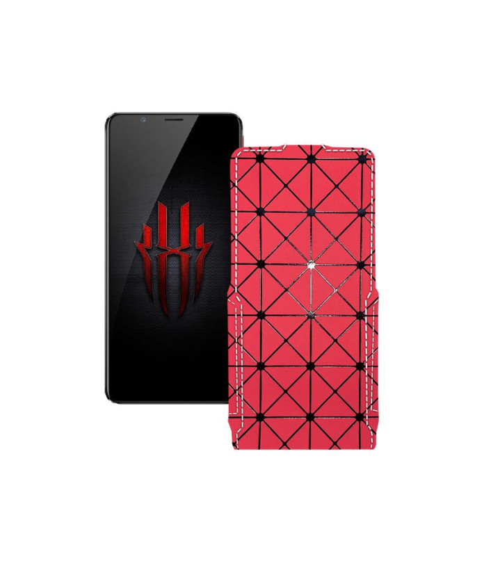 Чохол-флип з екошкіри для телефону ZTE Nubia Red Magic 3 (3s)