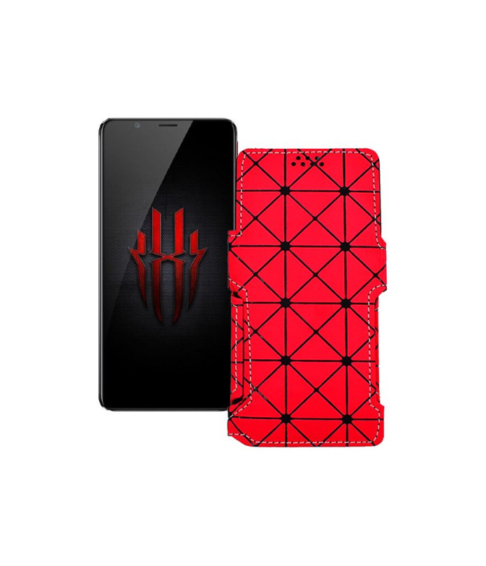 Чохол-книжка з екошкіри для телефону ZTE Nubia Red Magic 3 (3s)