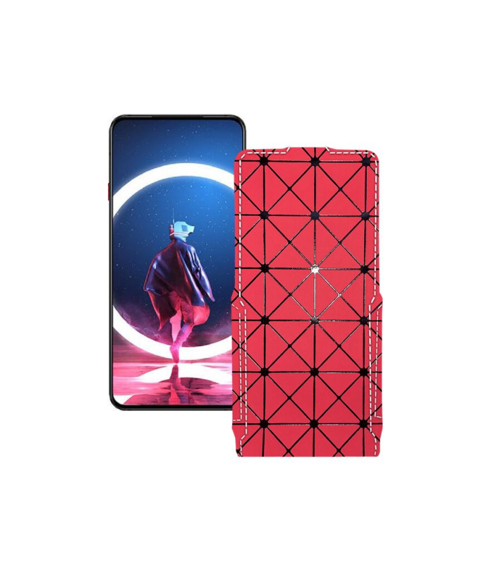 Чохол-флип з екошкіри для телефону ZTE Nubia Red Magic 7S Pro