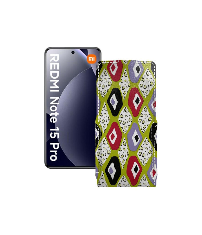 Чохол-флип з екошкіри для телефону Xiaomi Redmi Note 15 Pro 4G