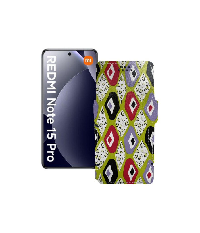 Чохол-книжка з екошкіри для телефону Xiaomi Redmi Note 15 Pro 4G