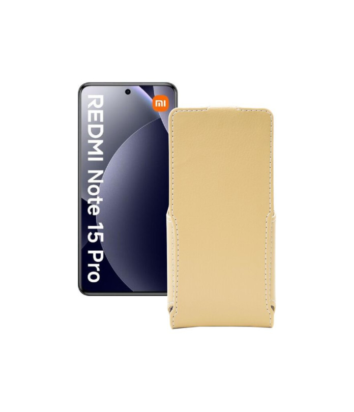 Чохол-флип з екошкіри для телефону Xiaomi Redmi Note 15 Pro 4G