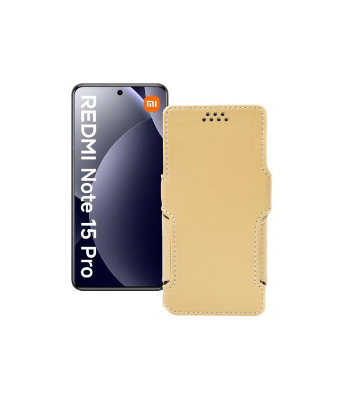 Чохол-книжка з екошкіри для телефону Xiaomi Redmi Note 15 Pro 4G