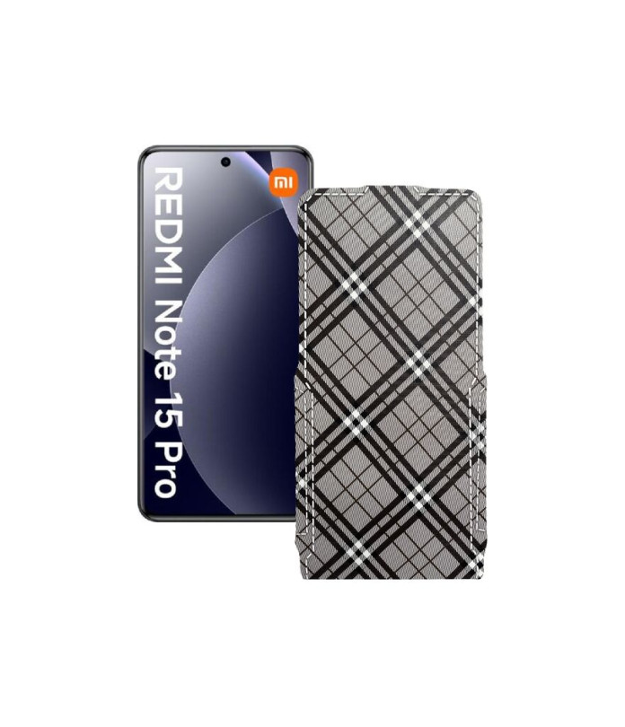 Чохол-флип з екошкіри для телефону Xiaomi Redmi Note 15 Pro 4G