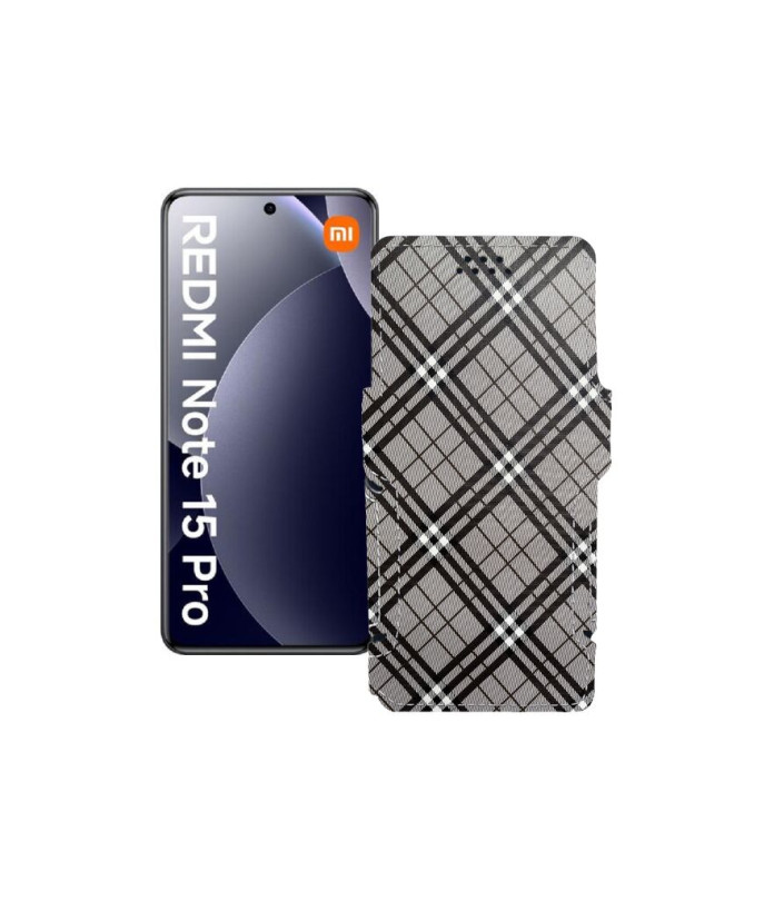 Чохол-книжка з екошкіри для телефону Xiaomi Redmi Note 15 Pro 4G