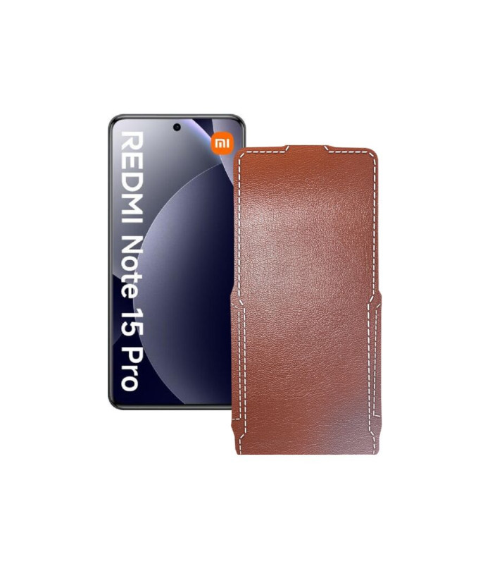 Чохол-флип з екошкіри для телефону Xiaomi Redmi Note 15 Pro 4G