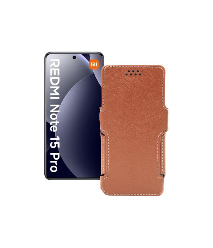 Чохол-книжка з екошкіри для телефону Xiaomi Redmi Note 15 Pro 4G