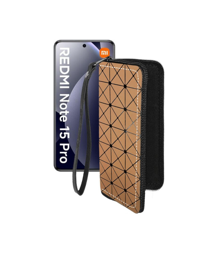 Чохол-гаманець з екошкіри для телефону Xiaomi Redmi Note 15 Pro 4G