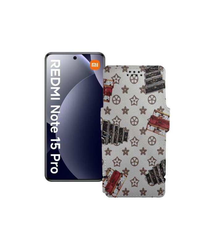 Чохол-книжка з екошкіри для телефону Xiaomi Redmi Note 15 Pro 4G